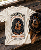 'Mane Attraction' Tibetan Mastiff T-Shirt in Butter