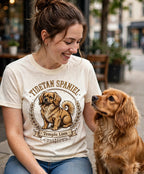 'Temple Lion' Tibetan Spaniel T-Shirt — alternate view