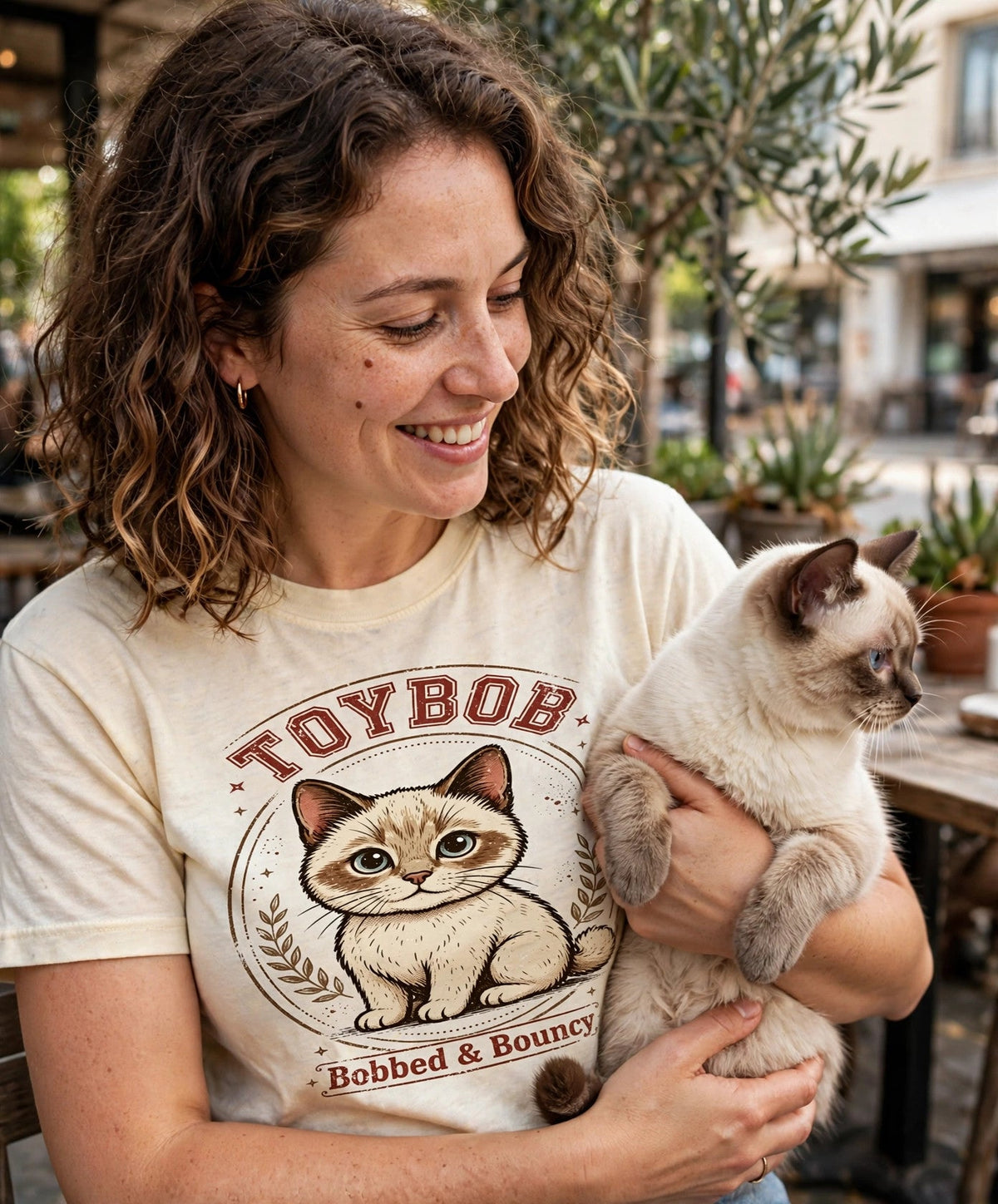 'Bobbed & Bouncy' Toybob Cat T-Shirt — alternate view