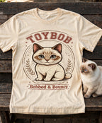 'Bobbed & Bouncy' Toybob Cat T-Shirt in Butter