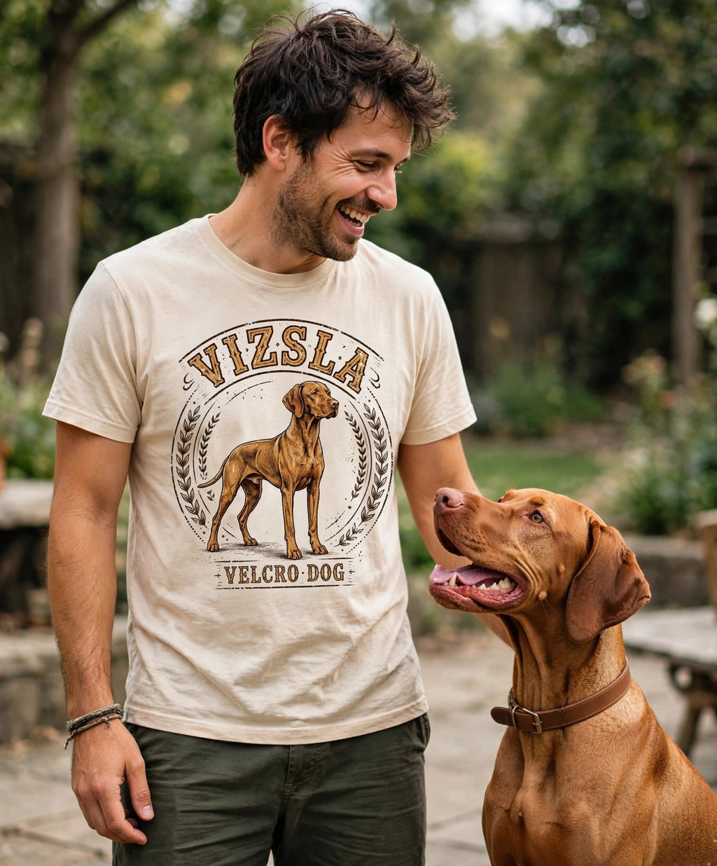 'Velcro Dog' Vizsla T-Shirt — alternate view