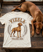 'Velcro Dog' Vizsla T-Shirt in Butter