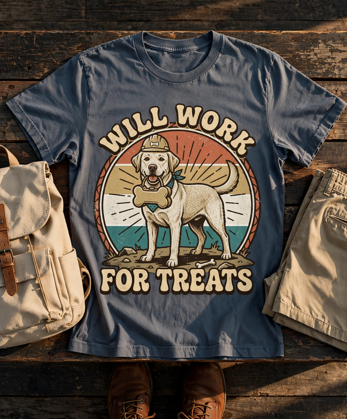 Labrador Will Work for Treats Tee
