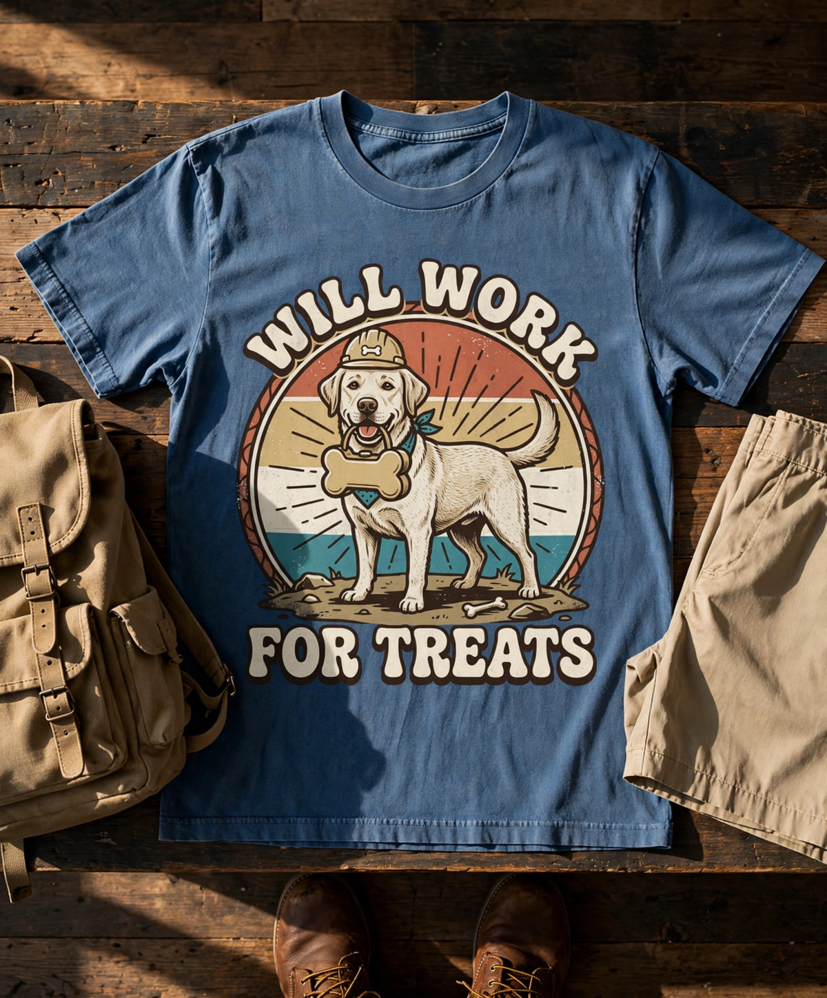 Labrador Will Work for Treats Tee
