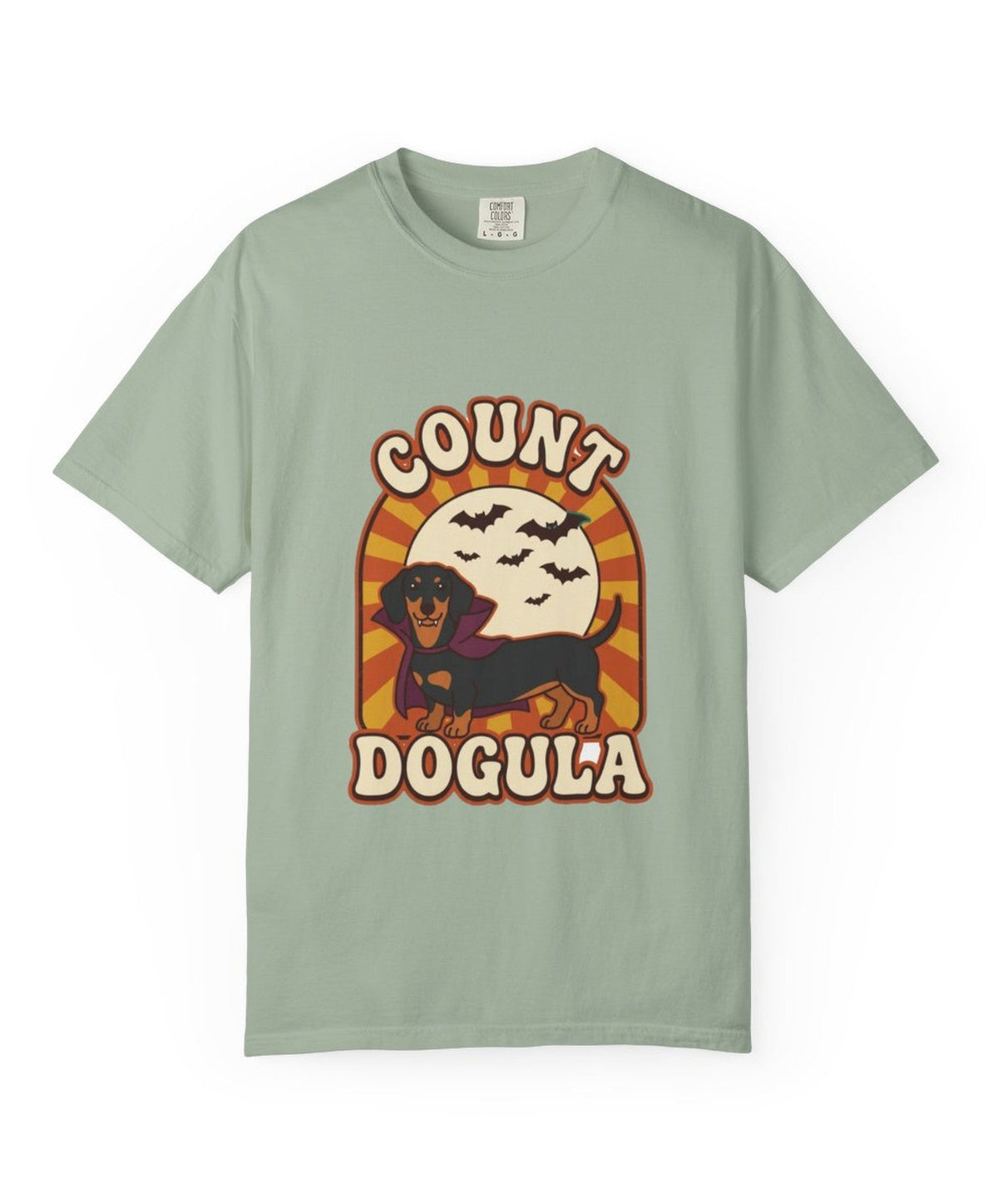 Dachshund Count Dogula Halloween Tee - Bay