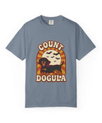 Dachshund Count Dogula Halloween Tee - Blue Jean