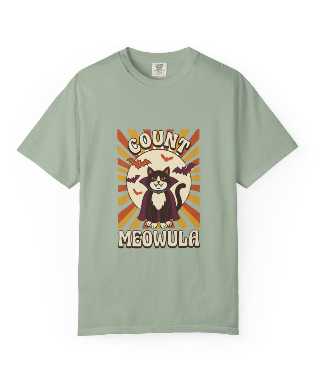 Cat Count Meowula Halloween Tee - Bay Mockup