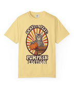 Cat Gravity Test Pumpkin Edition Halloween Tee - Butter Mockup