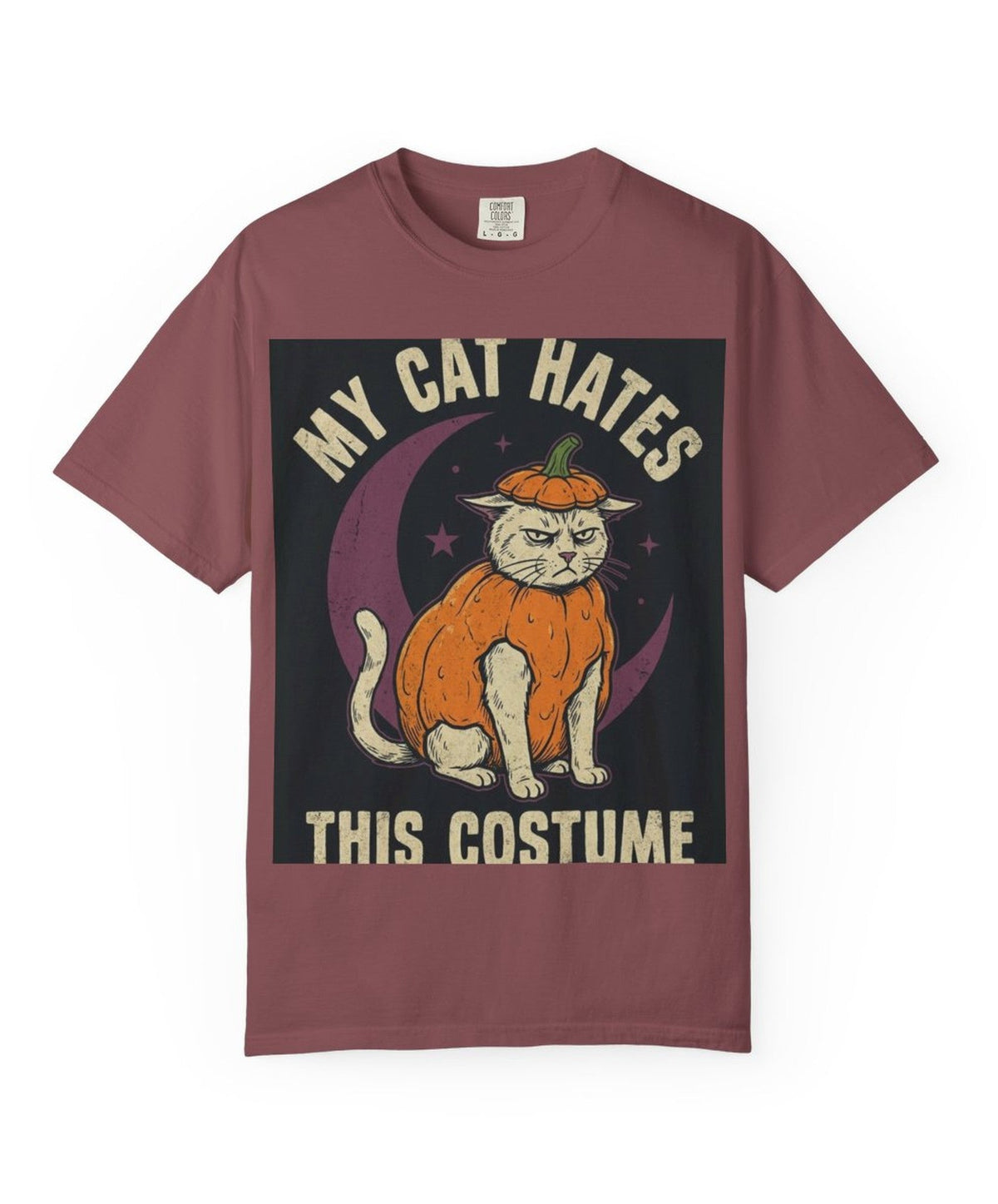 Cat My Cat Hates This Costume Halloween Tee - Brick