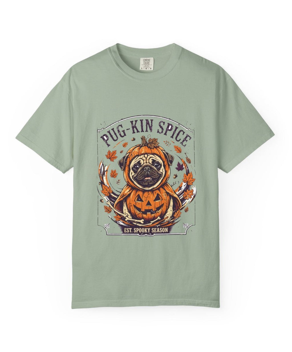 Pug Pug-kin Spice Halloween Tee - Bay mockup