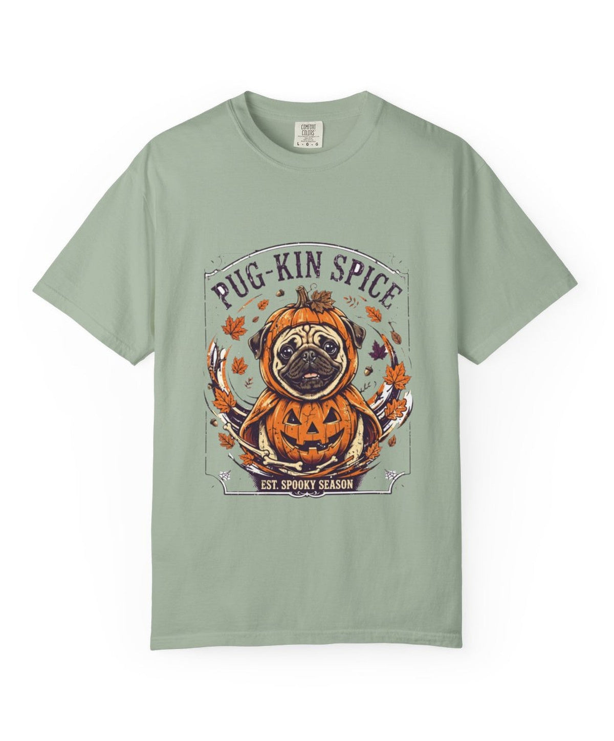 Pug Pug-kin Spice Halloween Tee - Bay mockup