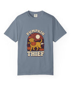 Labrador Pumpkin Thief Halloween Tee - Blue Jean