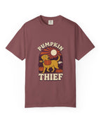 Labrador Pumpkin Thief Halloween Tee - Brick