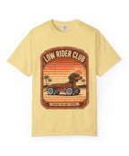 Dachshund Low Rider Club Tee mockup - Butter