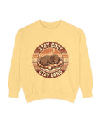 'Stay Cozy Stay Long' Dachshund Sweatshirt — alternate view