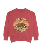 'Stay Cozy Stay Long' Dachshund Sweatshirt — alternate view