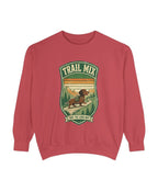 Dachshund Trail Mix Sweatshirt mockup - Crimson