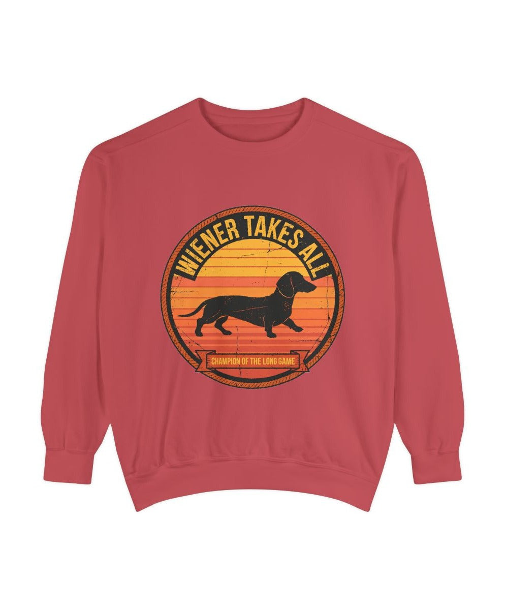 'Wiener Takes All' Dachshund Sweatshirt — alternate view