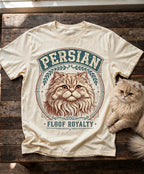 'Floof Royalty' Persian T-Shirt in Butter